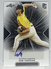 2021 LEAF PERFECT GAME SAM TOOKOIAN BLACK PAPER AUTO # 36/50