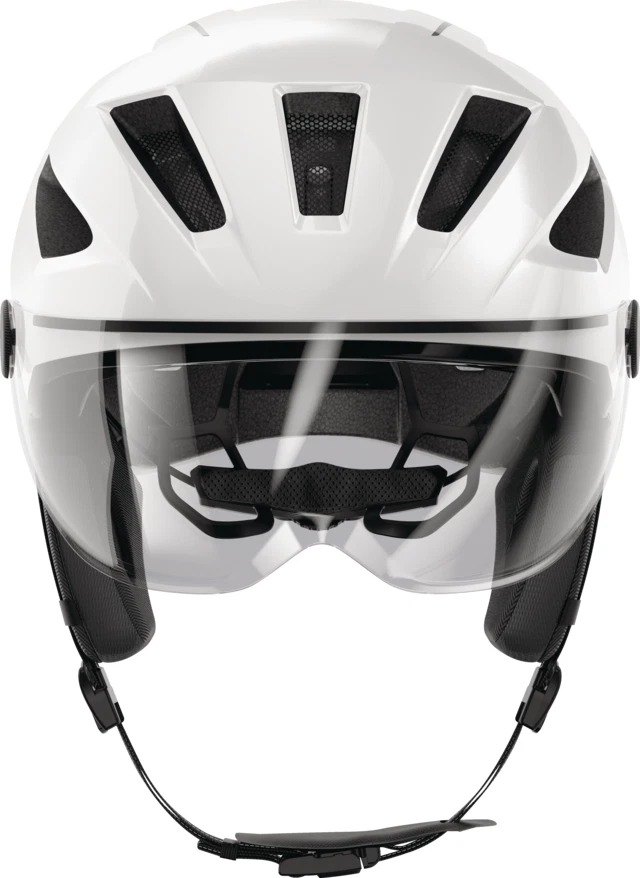 Casco de Bicicleta Bicicleta Eléctrica ABUS Pedelec 2.0 ACE Blanco Perla L 56 a 62 CM Foto 3 de 4