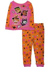 Paw Patrol Toddler Girls Witch Skye Vampire Chase Halloween Pajama set