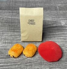 Zuru Mini Brands NETFLIX Emily In Paris Bag Of Chocolate Croissants Red Beret