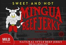 Mingua Sweet and Hot Beef Jerky 3.5oz 1-Bag