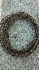 Vintage Barb Wire Rusty Western Art 20 FEET This is real Barb wire very sharp.