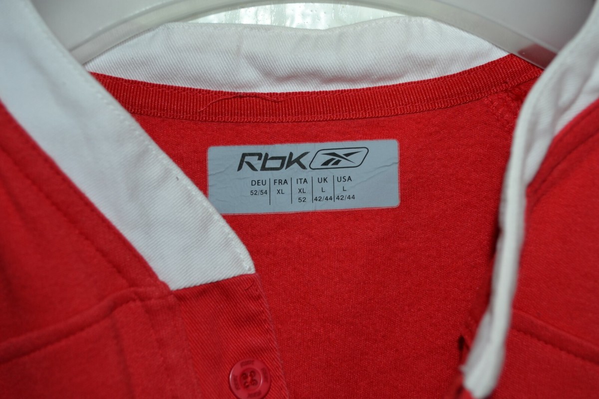 Wales Rugby Union 2006 home jersey vintage Reebok size L