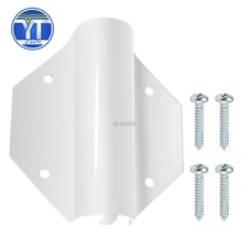 Side Mount Flag Holder Steel Side Mount Wall Mount Bracket with Screws  1" pole