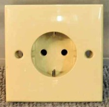 Motorhome caravan boat, horsebox Clipsal electrical Shuko socket. Beige