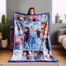Personalized Disney Frozen Blanket/Custom Name Disney Sofa BLANKET BEST PRICE