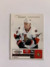 2011-12 Panini Contenders #280 Mark Borowiecki RC 763/999 - Ottawa Senators