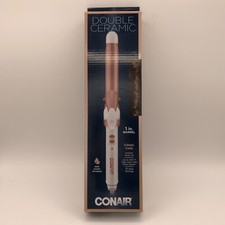 Conair CD701GN Double Ceramic Curling Iron Classic Curls Rose Gold 1 Inch NEW