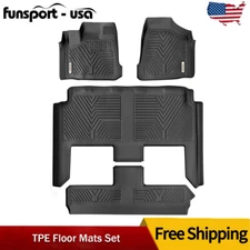 Floor Mats for 2008-2020 Dodge Grand Caravan 4PCS All Weather Front & Rear Liner