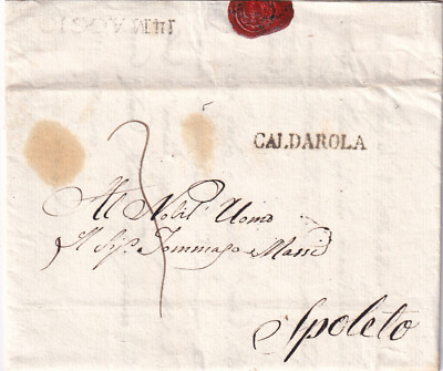 C15968-PONTIFICAL STATE, BRANDS, PREF., LINEAR OF BOILER TO SPOLETO, MR. MASSI