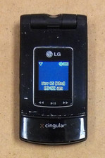 LG CU500 - Black and Silver  AT T / Cingular  Very Rare Cellular Flip Phone