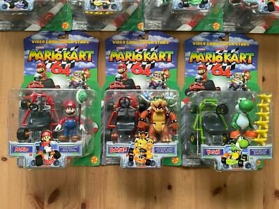 トイビズ マリオカート64 クッパ フィギュア 任天堂 アメトイ USトイ ToyBiz Mario Kart 64 Nintendo 64 Figures FULL SET All 7