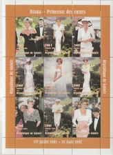 Guinea 1997 - Death of Princess Diana, 1961-1997 Sheetlet Part 1 - MNH