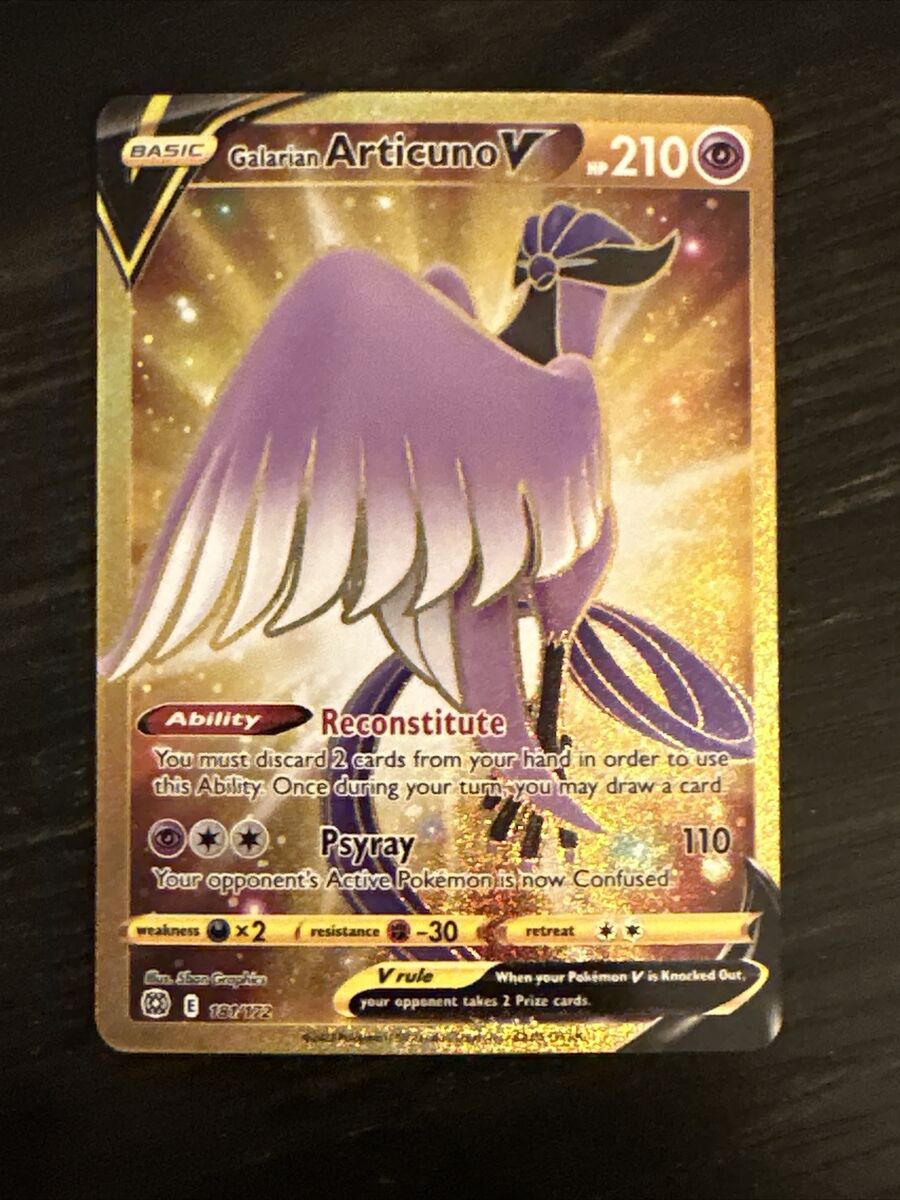 Galarian Articuno V - 181/172 - Secret Rare - Pokemon Singles