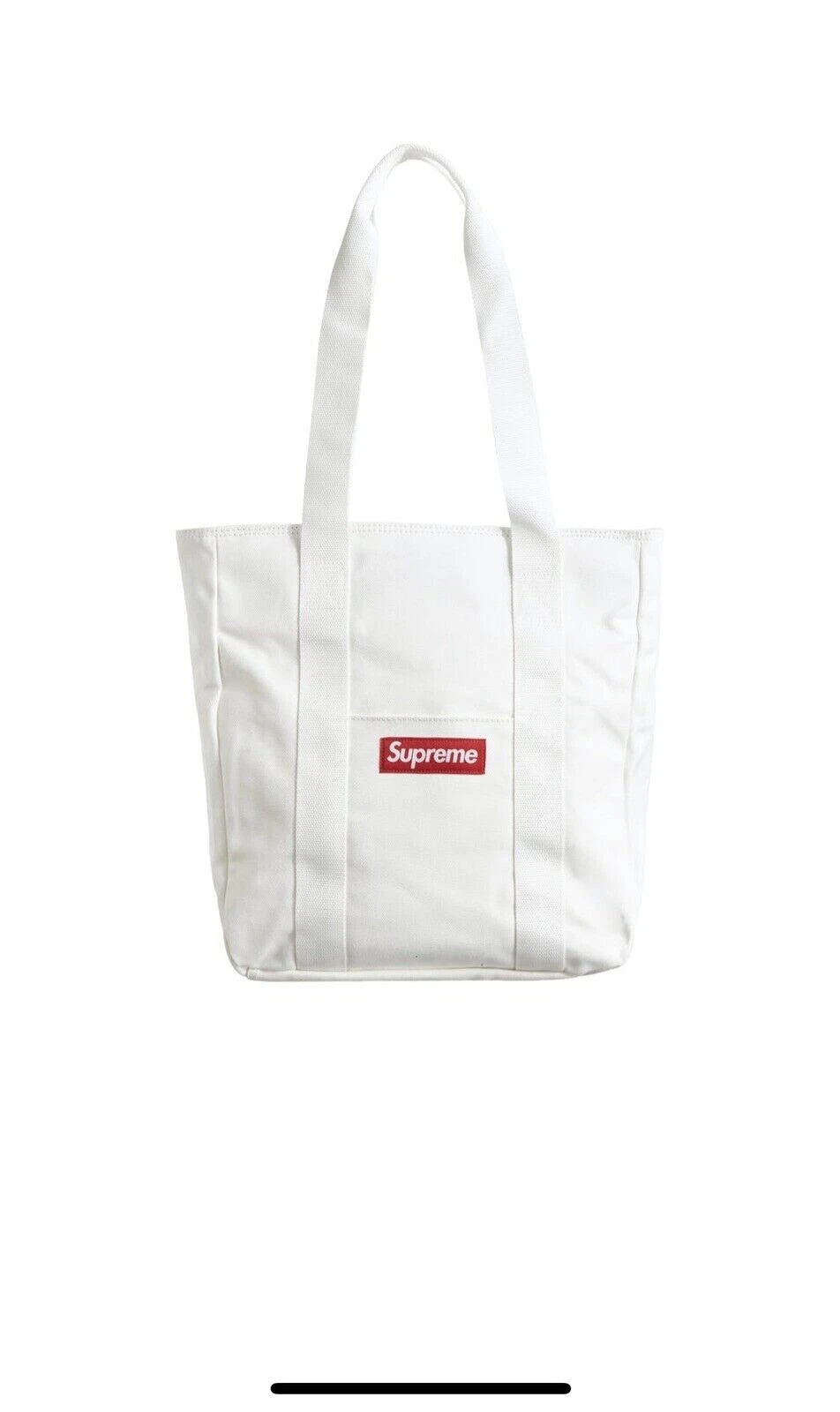 Supreme Canvas Tote Bag White Brand New