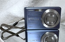 Casio Exilim EX-Z70 BlueDigital Camera 7.2 Megapixels Charger Cord Tested