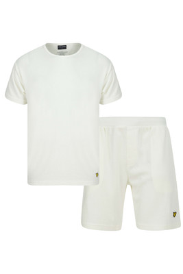 Lyle & Scott Shane Premium T-Shirt und Short Set, Whisper White