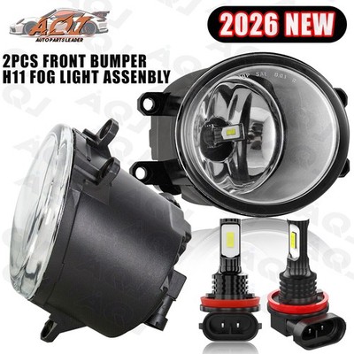 Pair For Toyota Matrix 2009-2014 Front Bumper LED Fog Lights Lamps Left+Right