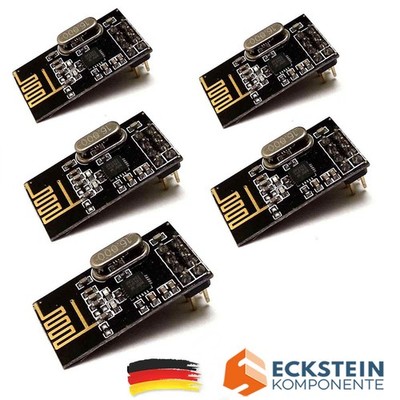 5x NRF24L01+ PLUS - 2.4GHz Funkmodule für Raspberry Pi Arduino