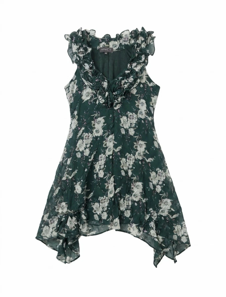 apricot green floral dress ADELYN FLORAL DRESS – Apricot Lane Camp Hill main image 1