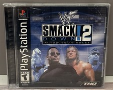 WWF Smackdown 2: Know Your Role PlayStation 1 Black Label Complete Clean Tested