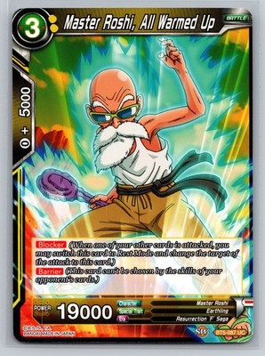 Dragon Ball Super Card Game Master Roshi All Warmed Up BT5-087 UC Barrier