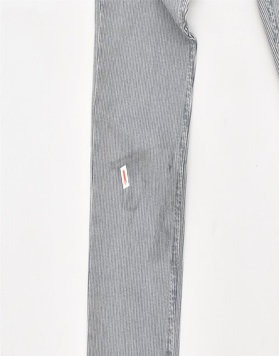 LEVI'S Womens Slim Jeans W30 L30 Grey Striped Cotton FQ01 - Picture 5 of 5