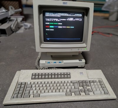 IBM VINTAGE Computer Working! IBM 3179 Terminal 1984 MINT!! $850