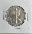 1941-D Walking Liberty Half Dollar 90% Silver Circulated Strong Detail Denver Mi