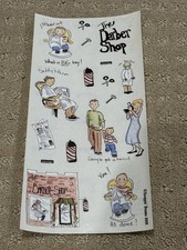 5 Sheets Scrappin' Dreams Clear Scrapbooking Stickers Boy 1st Haircut Barber
