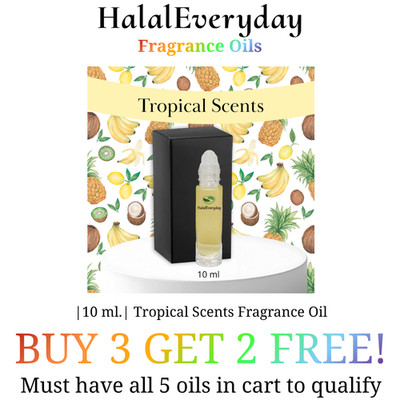 Tropical Fragrance Oil Scents Roll-ons 1/3 oz. Gift Box Included