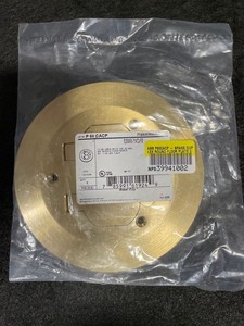 ABB Brass Duplex Round Floor Plate 5-3/4" Diameter P60CACP