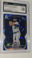 2023 Bowman Chrome Jose Peroza #BCP-149 Sapphire Blue Ice Refractor CGC 10