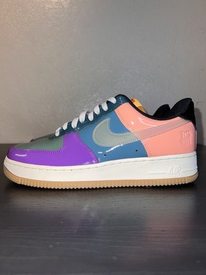 Nike X Undefeated Air Force 1 Low Multi-Patent  Celestine Blue  Size 8
