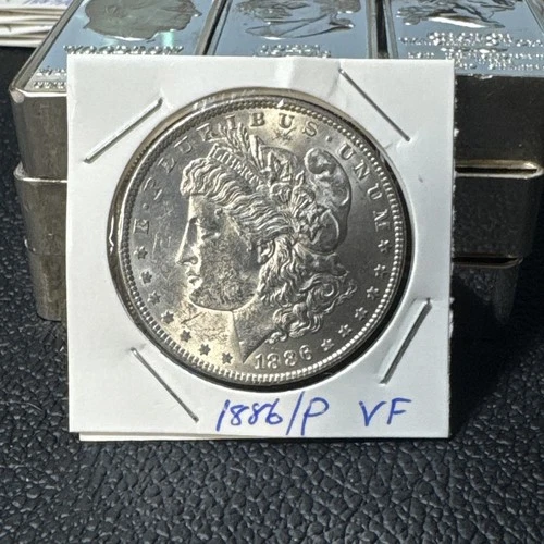 1886 $1 Morgan Silver Dollar Beautiful Coin In XF Or Better