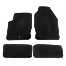 Fit 00-07 Ford Focus 4 Pcs Custom Fit Black Front Rear Carpets Nylon Floor Mat