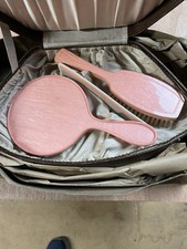 Vintage Hairbrush Comb and Mirror Vanity Set. Box Slightly Damaged