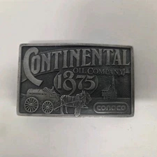 Vintage 1975 Continental Oil Company 1875 Conoco Belt Buckle
