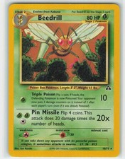 2001 Pokemon, Neo Discovery, #18/75 Beedrill, Rare LP on eBay