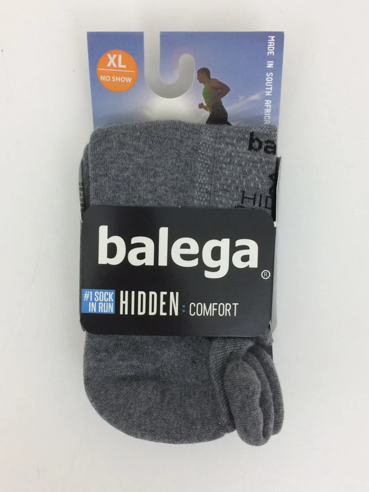 Balega Unisex No Show Running Socks 3 Pack Size XL Grey Hidden Comfort New F1 - Image 2 of 4