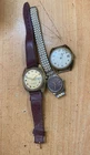 3x Vintage Watches Spares or Repairs Projects Sekonda Timex Milan