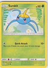 2017 Surskit Common SM Base Set 7/149 NM Normal LP-NM