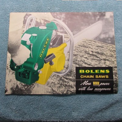 Bolens Chainsaw Brochure: 1959   Models 3000, 3910, 5500, 3600