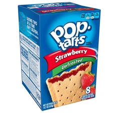 Pop-Tarts Unfrosted Strawberry Toaster Pastries 8-Count 14.7oz Exp. JUN/30
