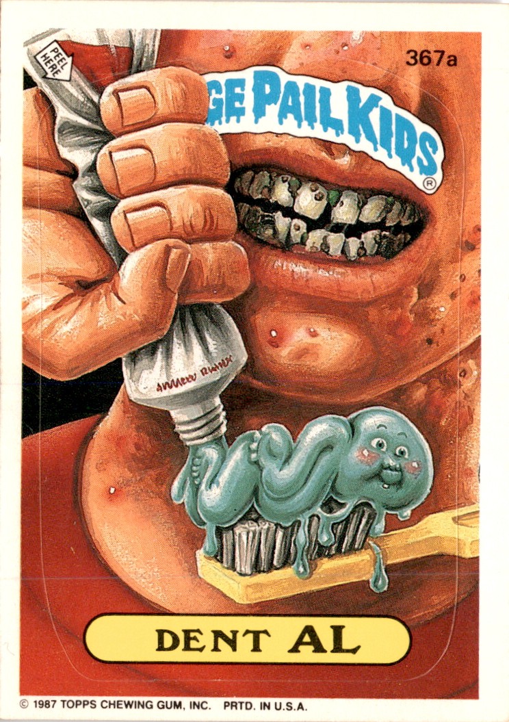 1987 Topps Garbage Pail Kids Series 9 #367a Dent Al