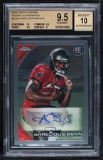 2010 Topps Chrome Rookie Auto Arrelious Benn #C186 BGS 9.5 GEM MINT Auto 0s3