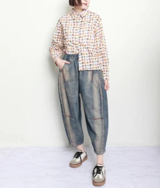 Women Bloom Seasons Shirt Multicolor Cotton L