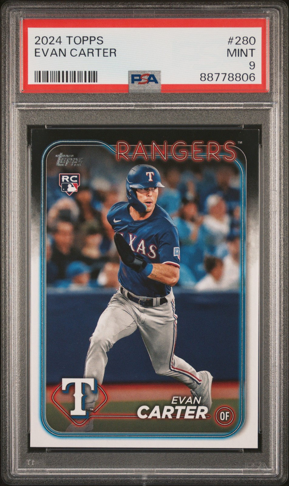 2024 TOPPS #280 EVAN CARTER PSA 9