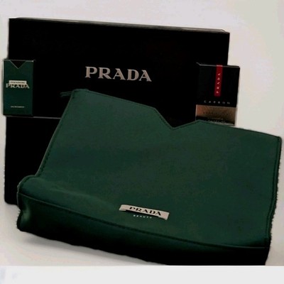 PRADA Lot Luna Rosa Carbon Mini Paradigm Mini Gift Box Paradaigm Pouch Bag