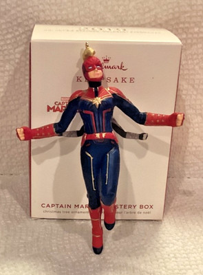 2019 Hallmark CAPTAIN MARVEL Mystery Box Keepsake Ornament 